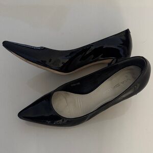 Via Spiga Shiny Black Pumps